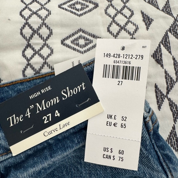 Abercrombie mom shorts NWT size 27/4 - Picture 2 of 4
